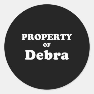 Funny Bachelor Geschenke für Grundbesitz von Debra Runder Aufkleber