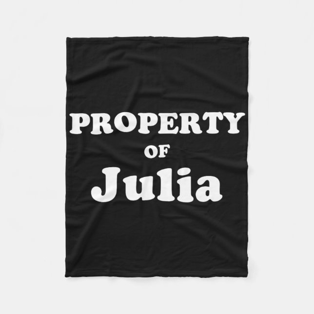 Funny Bachelor Geschenke für Grundbesitz von Julia Fleecedecke (Vorderseite)