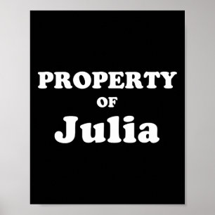 Funny Bachelor Geschenke für Grundbesitz von Julia Poster