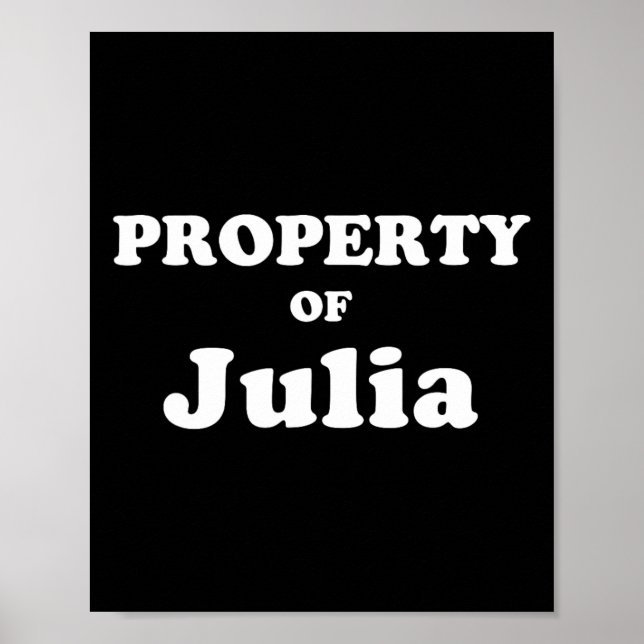 Funny Bachelor Geschenke für Grundbesitz von Julia Poster (Vorne)