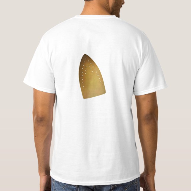 Funny Bachelor Independent Adult Burned Iron Mark  T-Shirt (Rückseite)