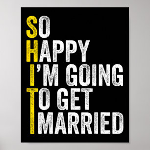 Funny Bachelor Party Groom Shirt Poster