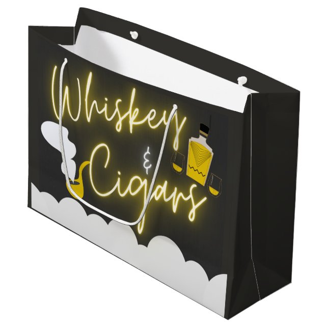 Funny Bachelor Party Große Geschenktüte (Vorderseite Schrägansicht)