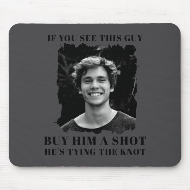 Funny Bachelor Party Mens  Mousepad (Vorne)