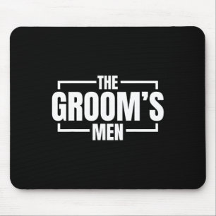 Funny Bachelor Party The Grooms Men Stag Wedding P Mousepad