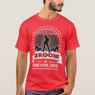 Funny Bachelor PartySpiel über Typ Team Groom T-Shirt