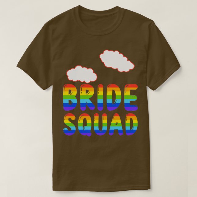 Funny Bachelorette Bride Squad Party Team T-Shirt (Design vorne)