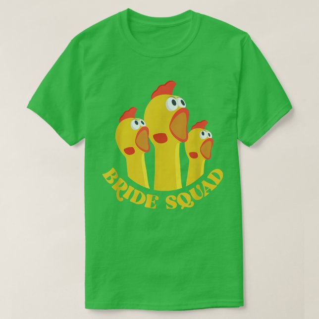 Funny Bachelorette s For Brautparty BRIDE SQUAD T-Shirt (Design vorne)