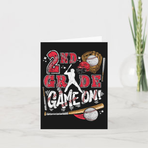 Funny Back to School 2. Klasse Baseball Spiel auf Karte