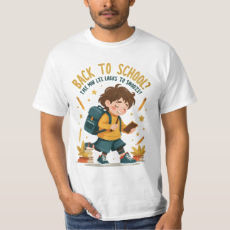 Funny Back to School Cartoon T-Shirt - Student Spa