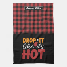 Funny Backen Kochen fallen Sie es, als wäre es hei Geschirrtuch