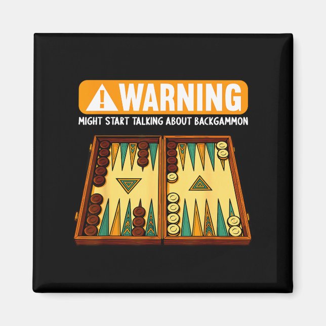 Funny Backgammon  Magnet (Vorne)