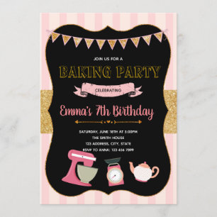 Funny Backing Party Einladung