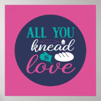 Funny Backknead Liebe Typografie Trendfarbe