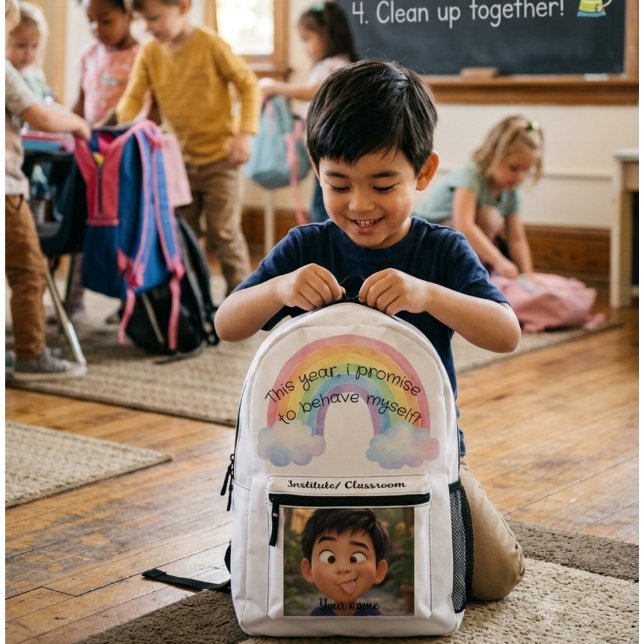  funny backpack bedruckter rucksack (Von Creator hochgeladen)