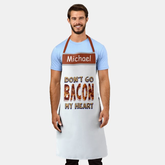 Funny Bacon Quotes, Redewendungen Spaß drucken Schürze (Getragen)