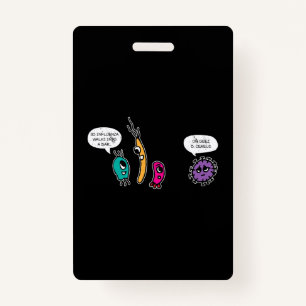 Funny Bacteria Pun Biology Science Biologe Ausweis