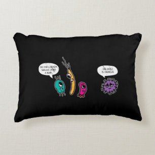 Funny Bacteria Pun Biology Science Biologin Dekokissen