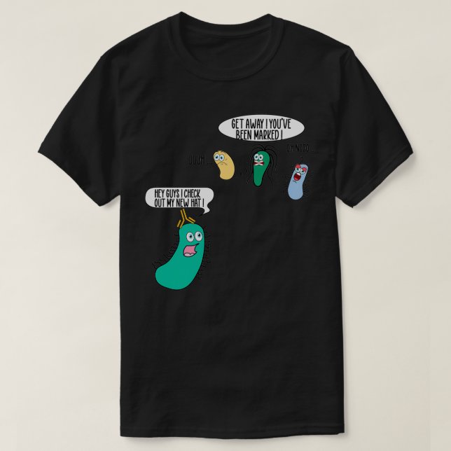 Funny Bacteria with Antibody Medical Laboratory sc T-Shirt (Design vorne)