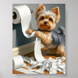 Funny Bad Dog Wall Poster