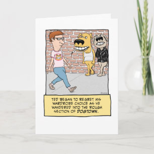 Funny Bad Dogs Carte d'anniversaire