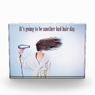 Funny Bad Hair Day Foto Block