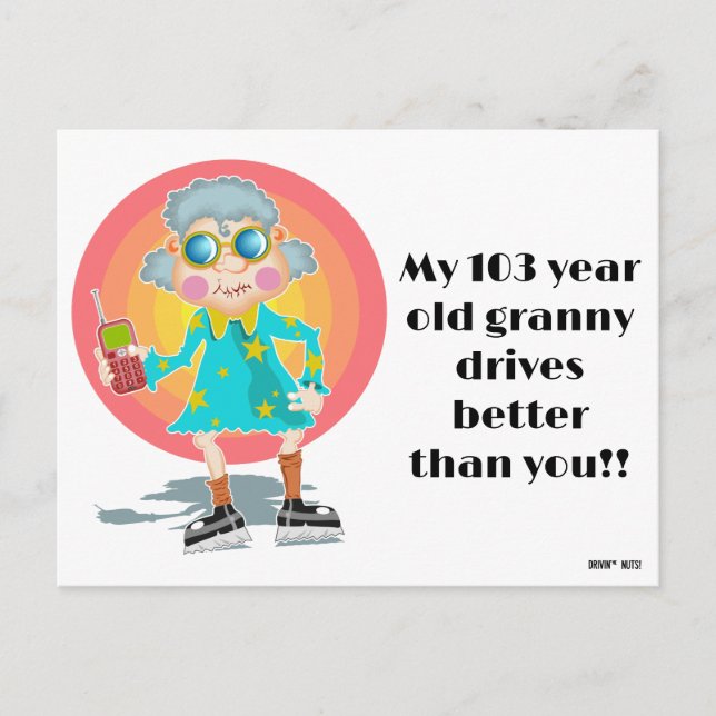 Funny Bad Parking Hinweis Postkarte (Vorderseite)