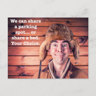Funny Bad Parking Hinweis Postkarte
