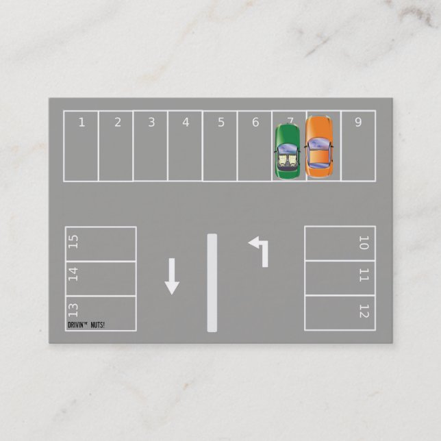 Funny Bad Parking Hinweis Visitenkarte (Vorderseite)