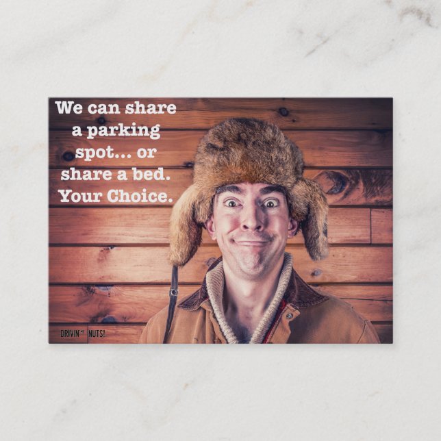 Funny Bad Parking Hinweis Visitenkarte (Vorderseite)