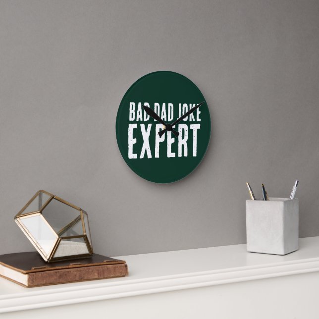 Funny Bad Vater Joading Round Clock Runde Wanduhr (Büro)