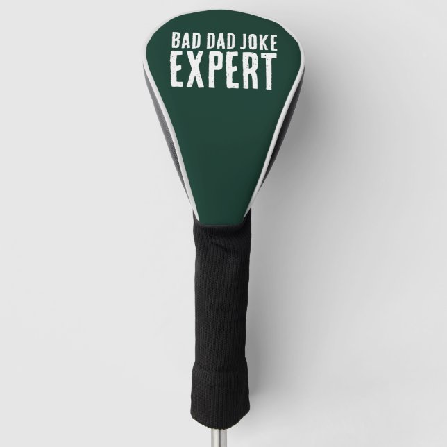 Funny Bad Vater Joke Expert BOLD TYPOGRAPHIE Golf Headcover (Vorderseite)