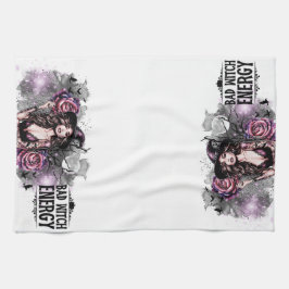 Funny Bad Witch Energy Geschirrtuch