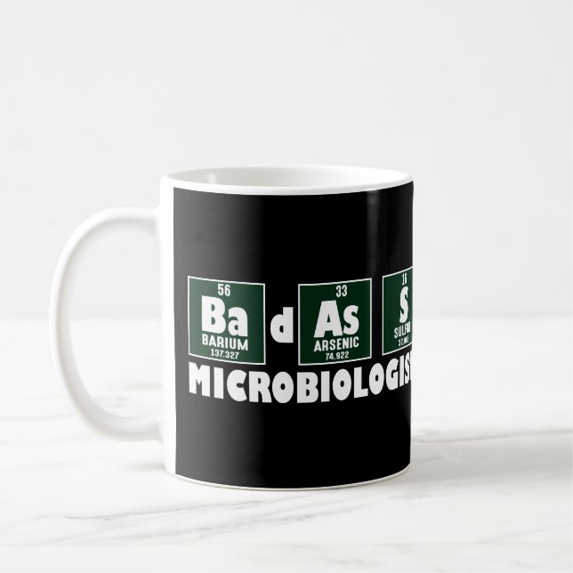 Funny Badass Microbiologe Kaffeetasse (Links)