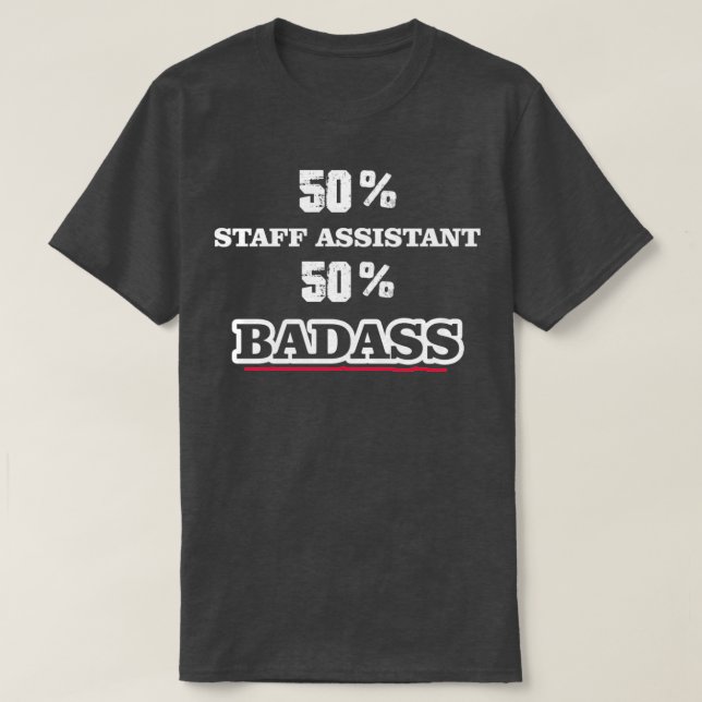 Funny Badass Mitarbeiter T-Shirt (Design vorne)