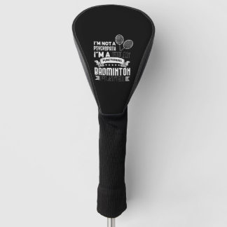 Funny Badminton Gift Idee für Badminton Player Golf Headcover