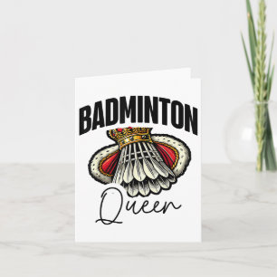 Funny Badminton Player Liebe Shuttle Design 0 Karte
