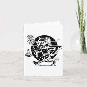 Funny Badminton Player Liebe Shuttle Design 25 Karte