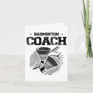 Funny Badminton Player Liebe Shuttle Design 5 Karte