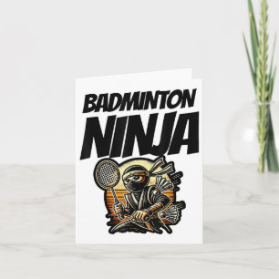 Funny Badminton Player Liebe Shuttle Design 7 Karte