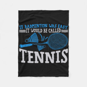 Funny Badminton Spaß Smash Shuttle Birdie Sport 4 Fleecedecke
