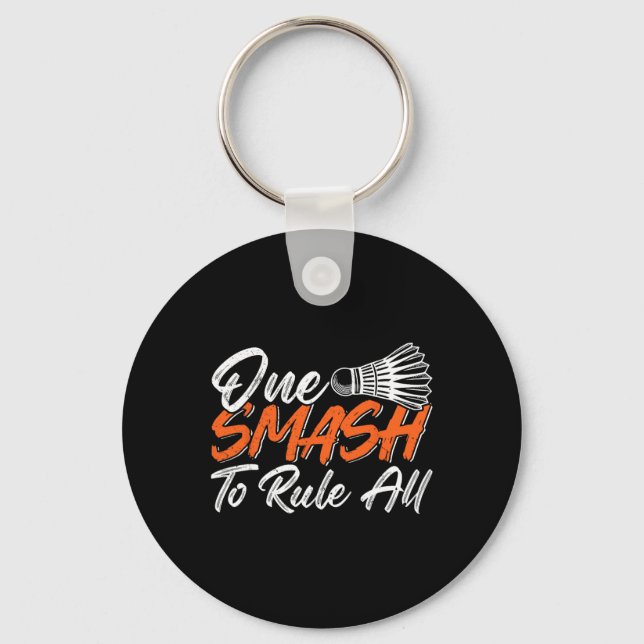 Funny Badminton Spaß Smash Shuttle Birdie Sport 6 Schlüsselanhänger (Vorderseite)