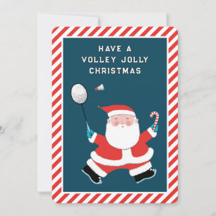 Funny Badminton Weihnachtskarten Feiertagskarte