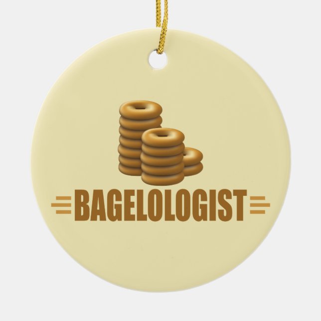 Funny Bagels Keramik Ornament (Vorne)