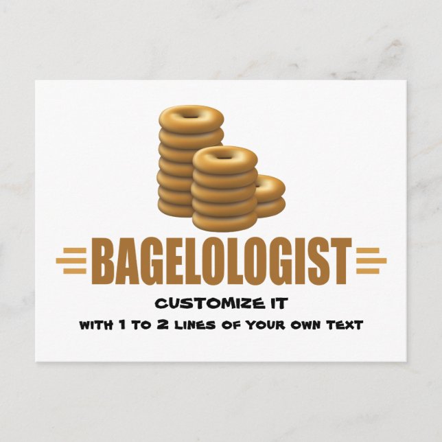 Funny Bagels Postkarte (Vorderseite)