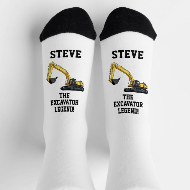 Funny Bagger Legend Heavy Equipment Operator so Socken (Oben)