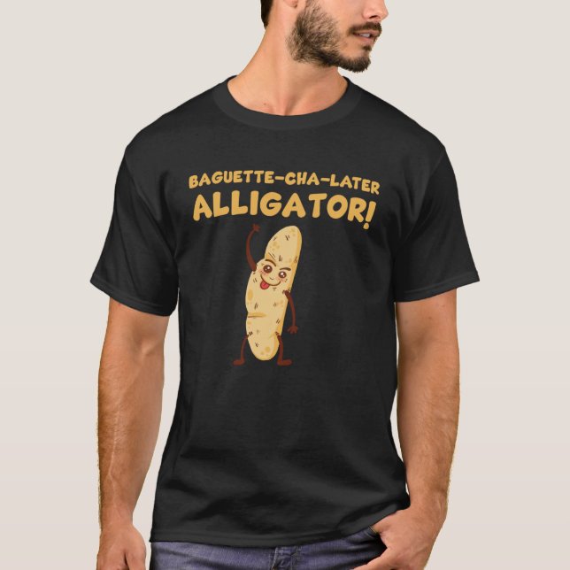 Funny Baguette Pub Backen und Konditorei Lover Pul T-Shirt (Vorderseite)
