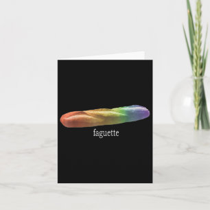 Funny Baguette Rainbow Faguette Lgbt Pride Monat Karte