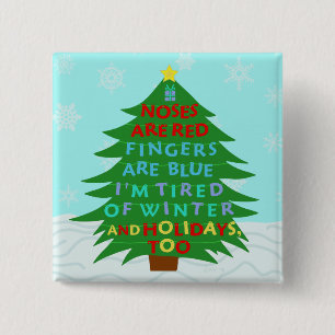 Funny Bah Humbug Weihnachtsgedicht Button