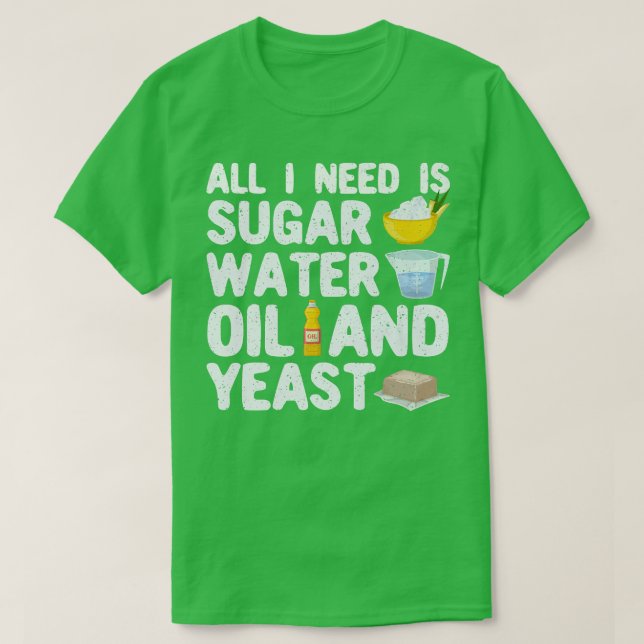 Funny Baker Brot Backbäcker T-Shirt (Design vorne)